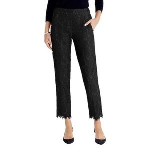 Jcrew black lace pants